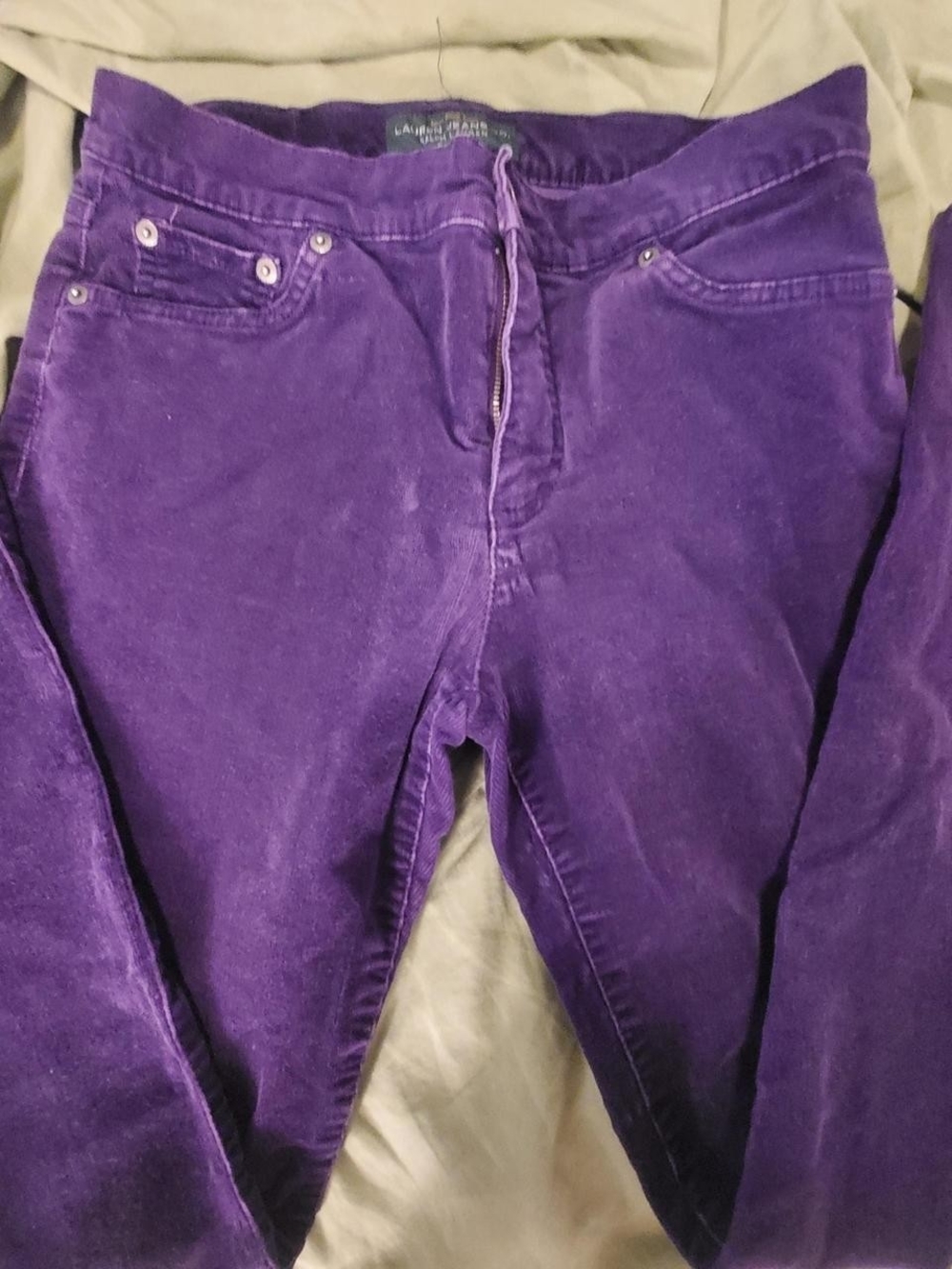 Purple Lauren Ralph Lauren corduroy pants, women's size 8P